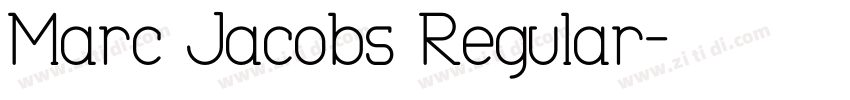 Marc Jacobs Regular字体转换
